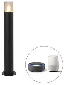 Zewnetrzna Inteligentna stojąca lampa zewnętrzna czarna 70 cm z WiFi P45 - Odense Nowoczesny Oswietlenie zewnetrzne
