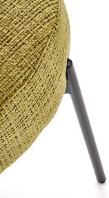 Krzesło tapicerowane tkanina oliwkowy, zielony K590