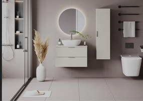 Kaszmirowy Zestaw do Łazienki 80cm Szafka z Blatem Pile