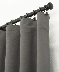 Zasłona BASIC na taśmie marszczącej 140x280cm ciemnoszary 1 szt.