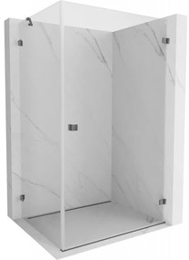 Mexen Lunar-B L kabina prysznicowa uchylna prawa 85 x 80 cm, transparent, gun metal - 832L-085-080-95-00-P