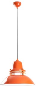 Lampa wisząca na przewodzie TIBET 1xE27/40W/230V pomarańczowa