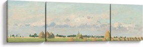 Obraz - Camille Pissarro, Landscape, Ile de France, reprodukcje (170x50 cm)