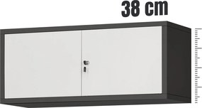 Nadstawka do szaf biurowych Jan Nowak 90x40x38 cm Ewa antracyt/biały