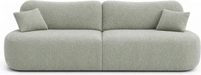Sofa AVERIO Rozkładana Dwuosobowa Szara Boucle Nowoczesna