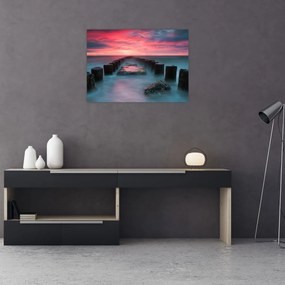 Obraz - Skały w morzu (70x50 cm)