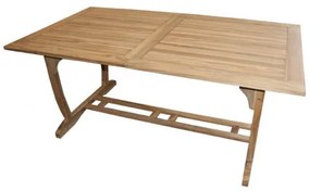 TECTONA - stół ogrodowy rozkładany z drewna tekowego 180/240 x 100 cm
