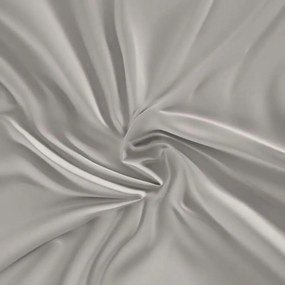 Kvalitex Prześcieradło satynowe z gumką, jasnoszary , 140 x 200 cm