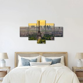 Obraz - Panorama Paryża (125x70 cm)