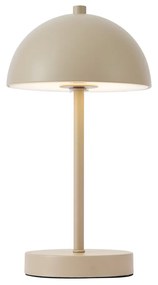 Zewnetrzna Zewnętrzna lampa stołowa beżowa z LED, 3-stopniowy ściemniacz, IP44, ładowalna - Keira Nowoczesny Oswietlenie zewnetrzne