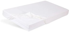Prześcieradło dziecięce nieprzepuszczalne Bamboo biały, 60 x 120 cm