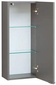 Szara/w naturalnym kolorze wisząca szafka łazienkowa w dekorze sosny 70x30 cm Quickset 394 – Pelipal