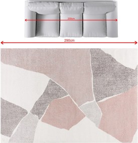 Dywan Softness cream/nude rose 200x290cm