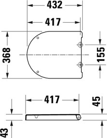 Duravit Univavo uniwersalna deska sedesowa