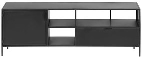 Czarna komoda pod TV Kave Home Shantay
