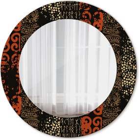 Lustro z nadrukiem okrągłe Grunge abstrakcyjny wzór