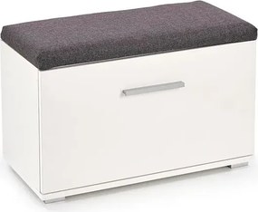 Na buty szafka z siedziskiem lines biała l2 H3-W47