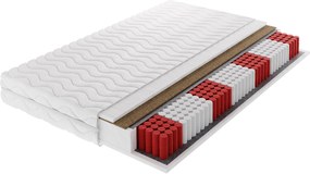 Masseno Materac CORANTO MULTI 90x200 cm sprężynowy multipocket dwustronny średnio twardy H3/H4