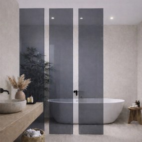 Massi Ścianka szklana MOLIS Panel XXL Blue szkło niebieskie | Różne kolory | Różne rozmiary : Kolor szkła - Grafitowy, Rozmiar - 3szt. -  40 x 300 cm