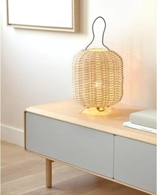 Szaro-naturalna szafka pod TV w dekorze jesionu 180x41x42 cm Anielle – Kave Home