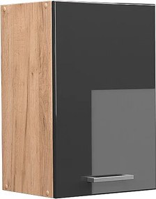 Szafka ścienna antracyt wysoki połysk 40x31x60 r-line