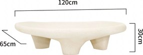 Designerski stolik kawowy Modig M85, z włókna szklanego