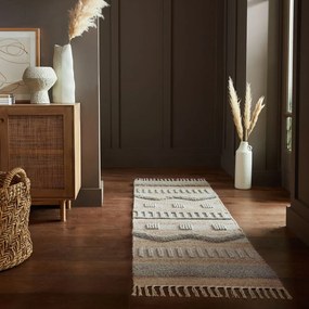 Jasnoszaro-naturalny chodnik 60x230 cm Medina – Flair Rugs