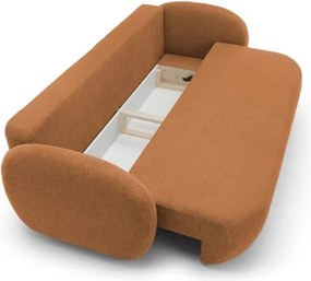 Sofa OLIO z funkcja spania i pojemnikiem MIEDZIANY ARAGON 56