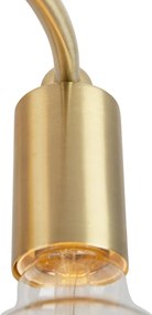 Lampa sufitowa w stylu art deco mosiądz 4-światłowa - Facil