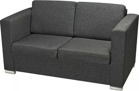 Dwuosobowa ciemnoszara sofa loftowa P0-P34