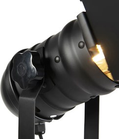 Industrialna lampa podłogowa czarna, regulowana - Movie