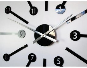 Zegar ścienny naklejany duży nowoczesny akrylowy na ścianę do salonu loft