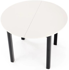 Stół okrągły rozkładany płyta kaszmir/czarny 102-142/102/76 cm RINGO