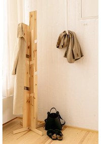 Wieszak z litego drewna sosnowego w naturalnym kolorze 60x186 cm Keeper – Karup Design
