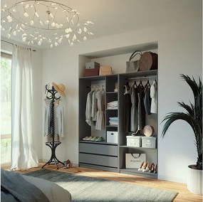 Szafa antracyt 180x50x200 elmo