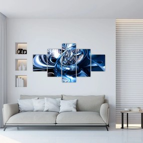 Obraz abstrakci - koła (125x70 cm)