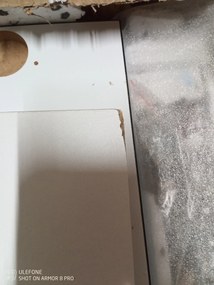 PROMOCJA Biała szafka pod umywalkę MASON BL13, czarny wysoki połysk HG II. jakość