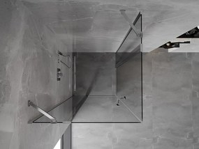 Mexen Mist Duo kabina prysznicowa uchylna 75 x 75 cm, transparent, chrom - 8A4-075-075-01-00