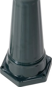 Rustykalna lampa zewnętrzna ciemnozielona 3-światłowa IP44 - New Orleans