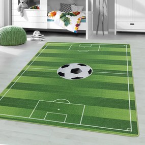 Dywan dziecięcy Play Boisko zielony antypoślizgowy do prania 140 cm x 200 cm