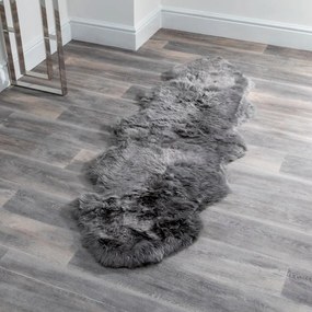 Szara skóra owcza Native Natural Double, 60x240 cm