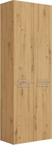 Nowoczesna Szafka Łazienkowa Z 2 Koszami Dąb Artisan R2-F82