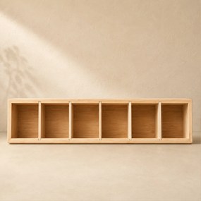 Organizer biurkowy bambusowy, 38 x 8 x 7 cm
