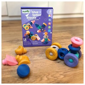 Woopie baby klocki sensoryczne konstrukcyjne układanka do ściskania 13 el.