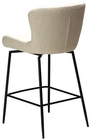 Kremowy tapicerowany hoker (wysokość siedziska 67,5 cm) Glam – DAN-FORM Denmark