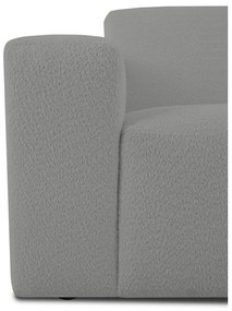 Szary narożnik z materiału bouclé (prawostronny) Roxy – Scandic
