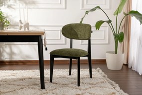 Zestaw krzeseł do jadalni Lionte Green and Black,2 szt.
