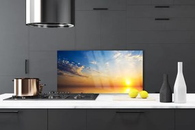 Szkło do Kuchni na Ścianę Poranne Niebo Nad Horyzontem