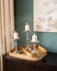 Świecznik Elegant Shine II 12x12x22 cm