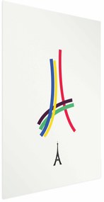 Plakat Abstrakcyjna Wieża Eiffla 29,7x42 cm bez ramy z marginesem ARTGEIST B